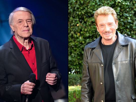 Salvatore Adamo et Johnny Hallyday